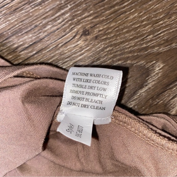 NWT Bobi Revolve Size Large Asymmetric Wrap Stretchy Top in Java Brown - Picture 5 of 9